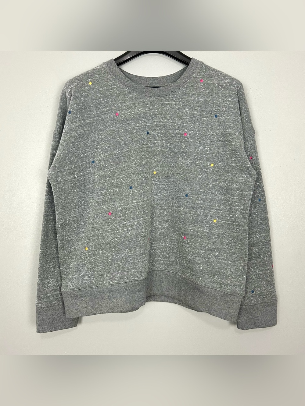 Anthropologie Current Air Embroidered Sweatshirt Women’s Size XL Pullover Crew